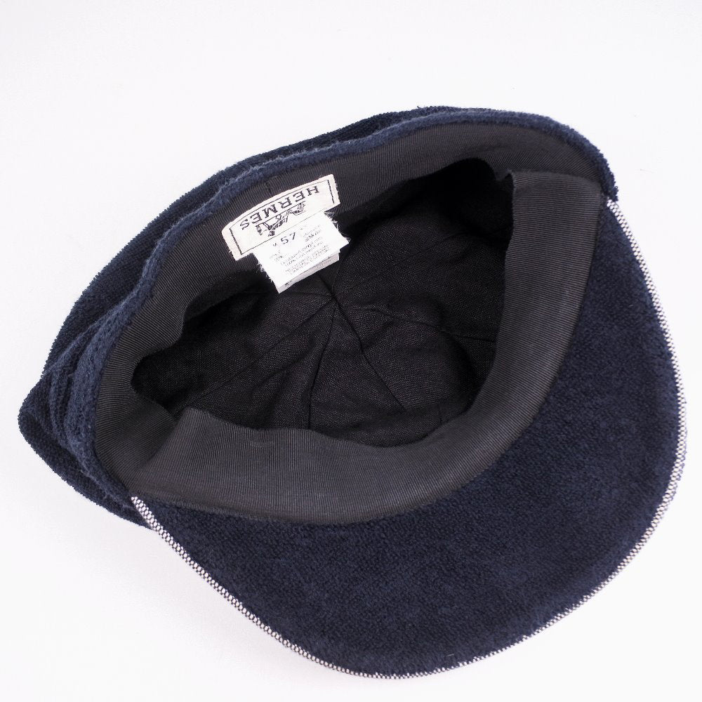 HERMES Casquette pile black Women cm57 Used