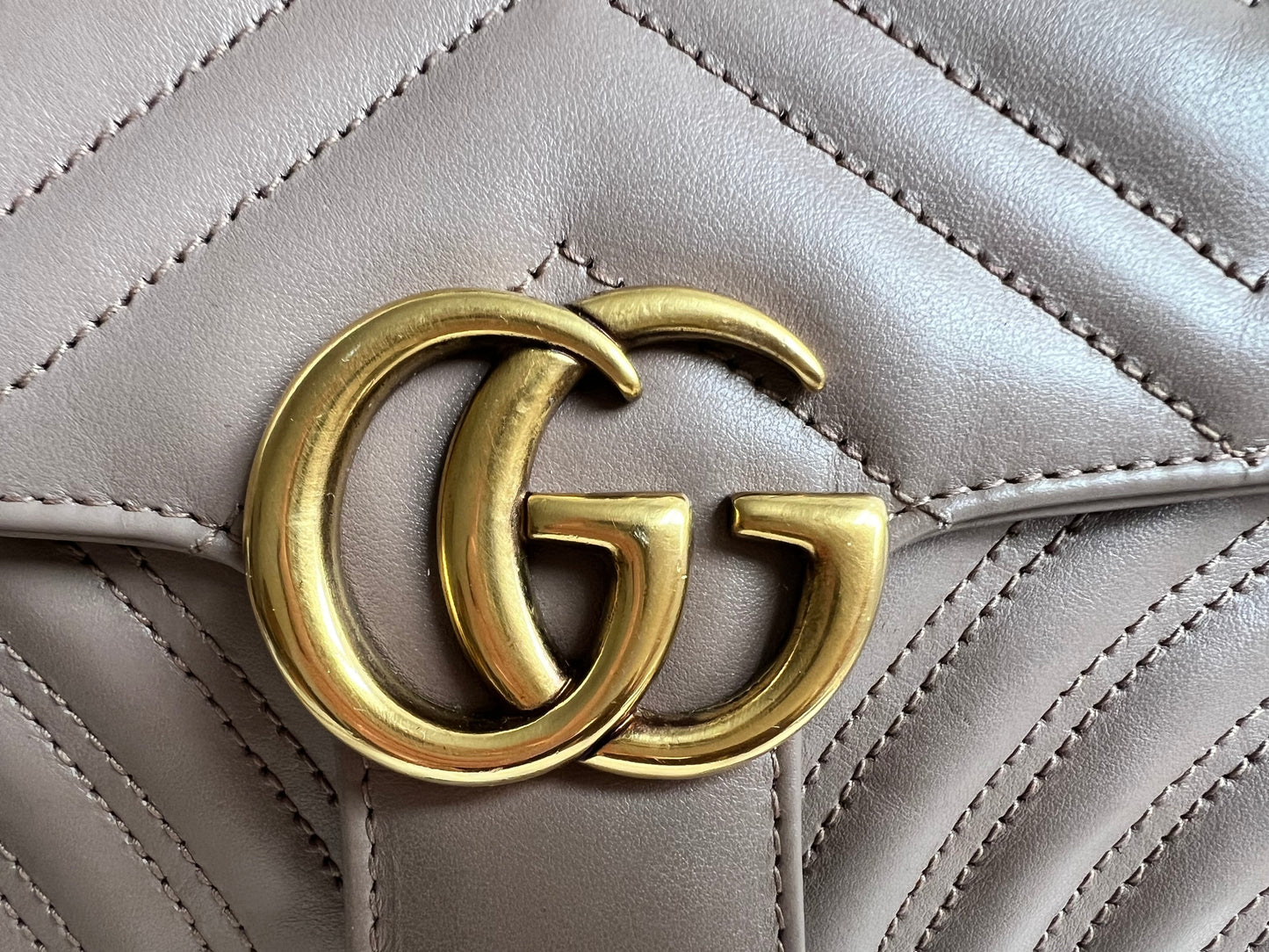 Gucci GG Dusty Pink Marmont Mini Shoulder Bag (RRP £1,890)