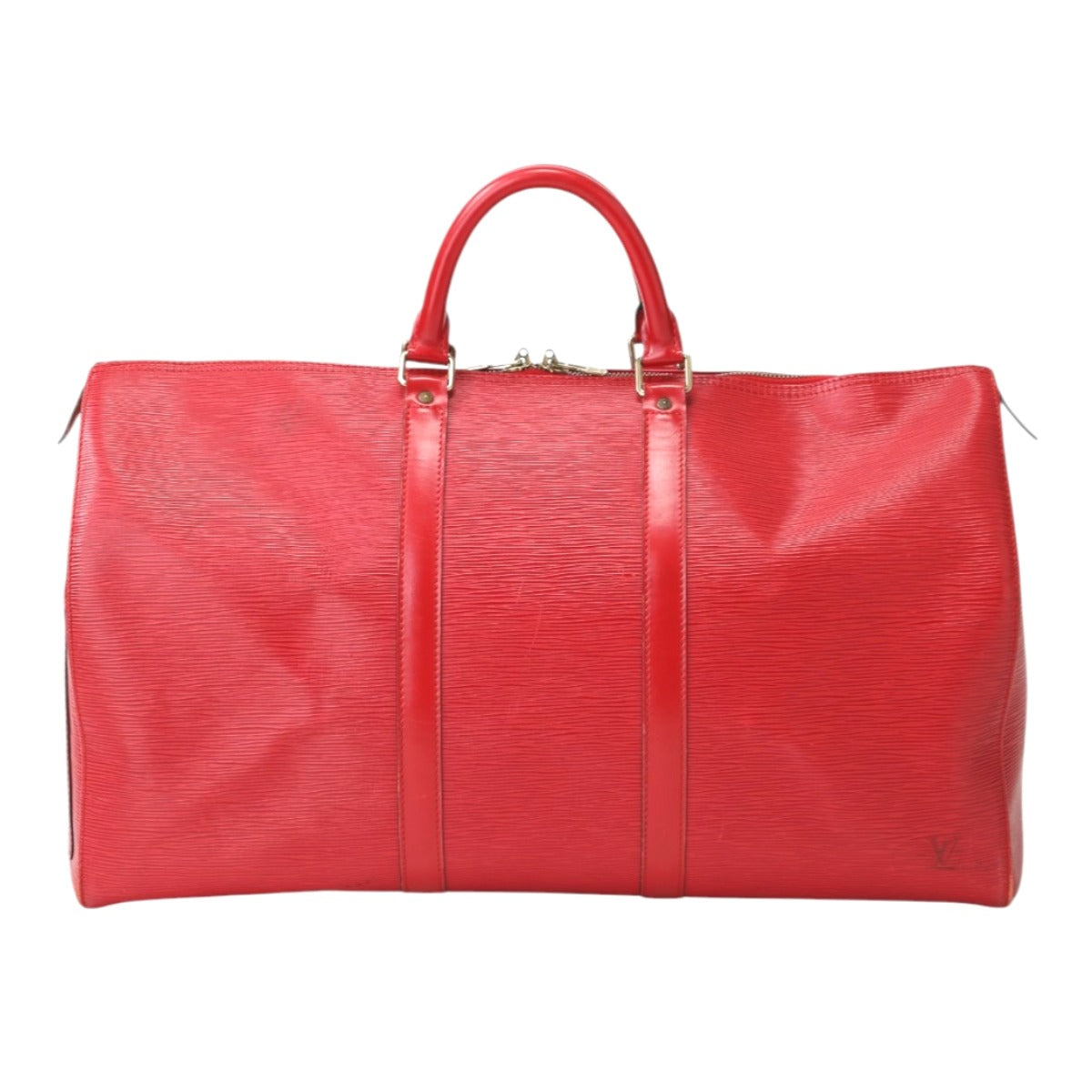 LOUIS VUITTON Boston Duffel bag M42967 Epi Leather Castilian red Epi Keepall 50