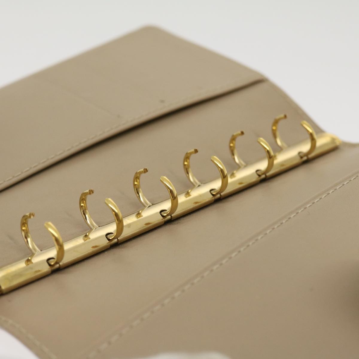 Louis Vuitton Beige Patent leather Agenda wallet accessories