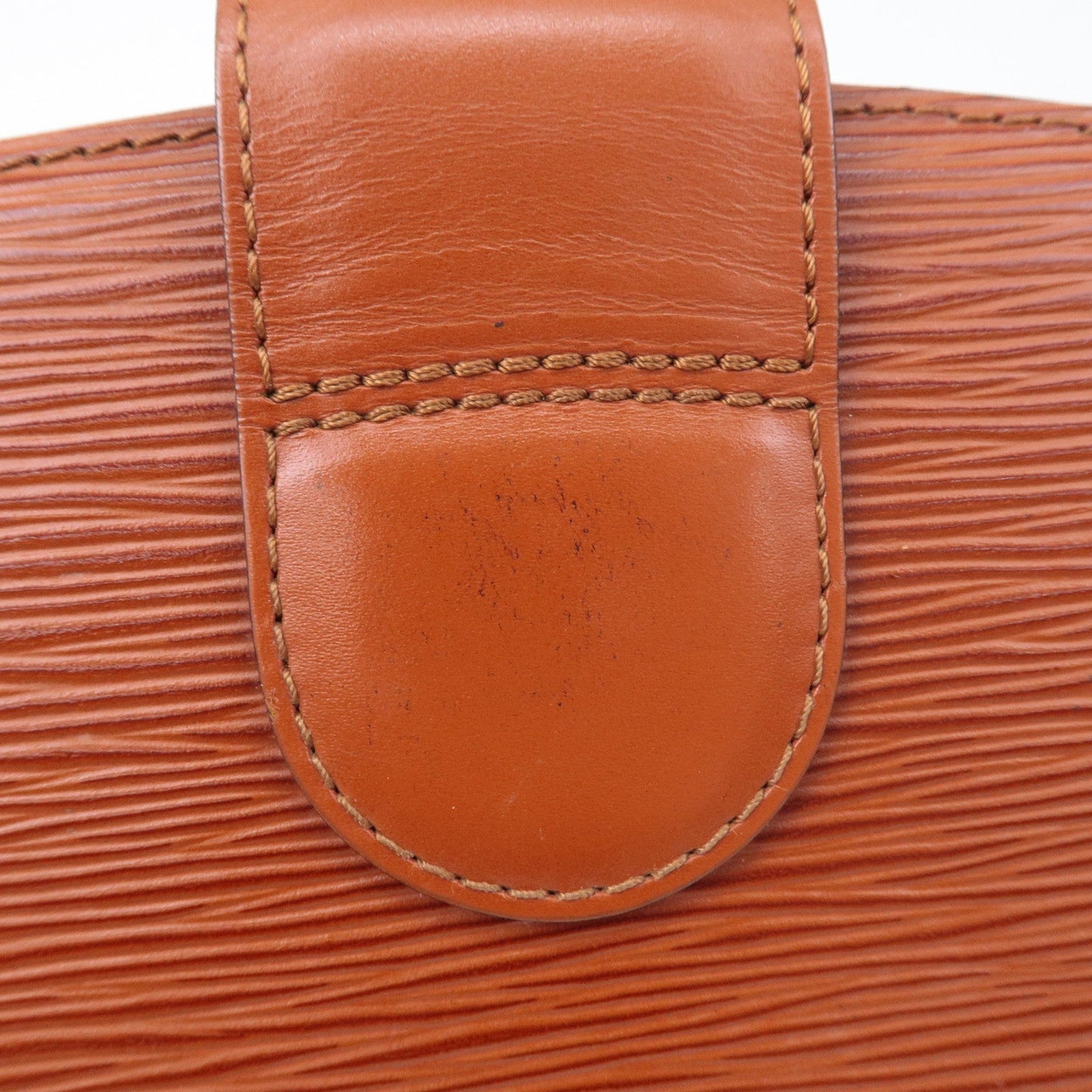 Louis Vuitton Epi Capucines Shoulder Bag Kenya Brown M52343
