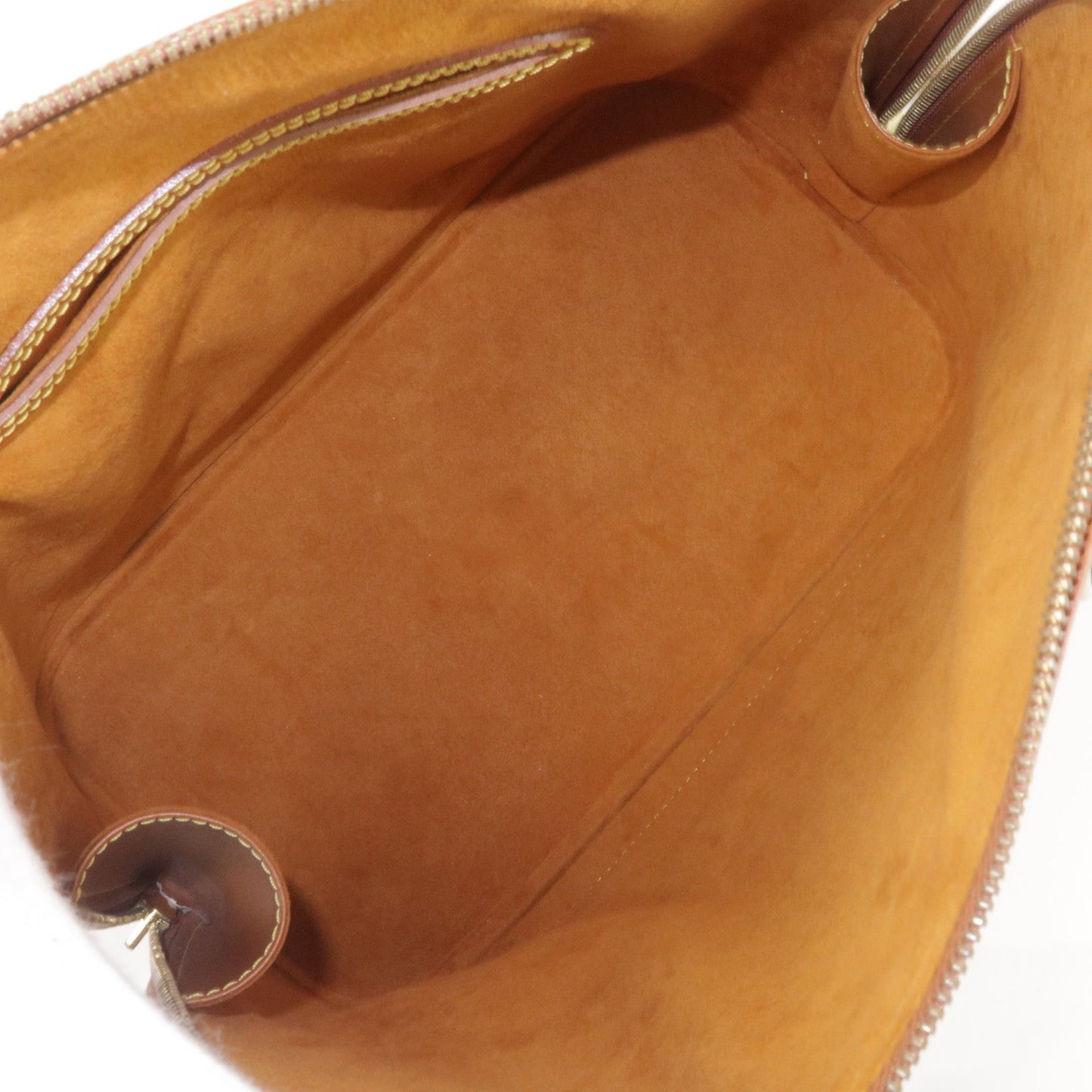 Louis Vuitton Epi Alma Hand Bag Zipang Gold M54148