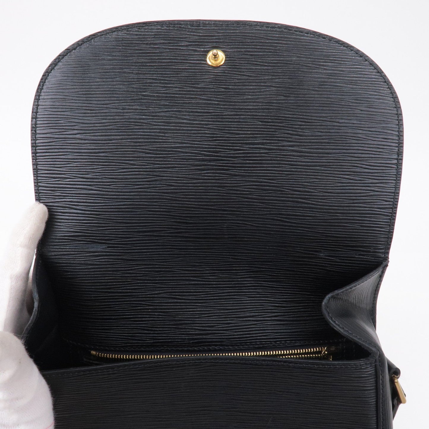 Louis Vuitton Epi Saint Cloud Shoulder Bag Black Noir M52192