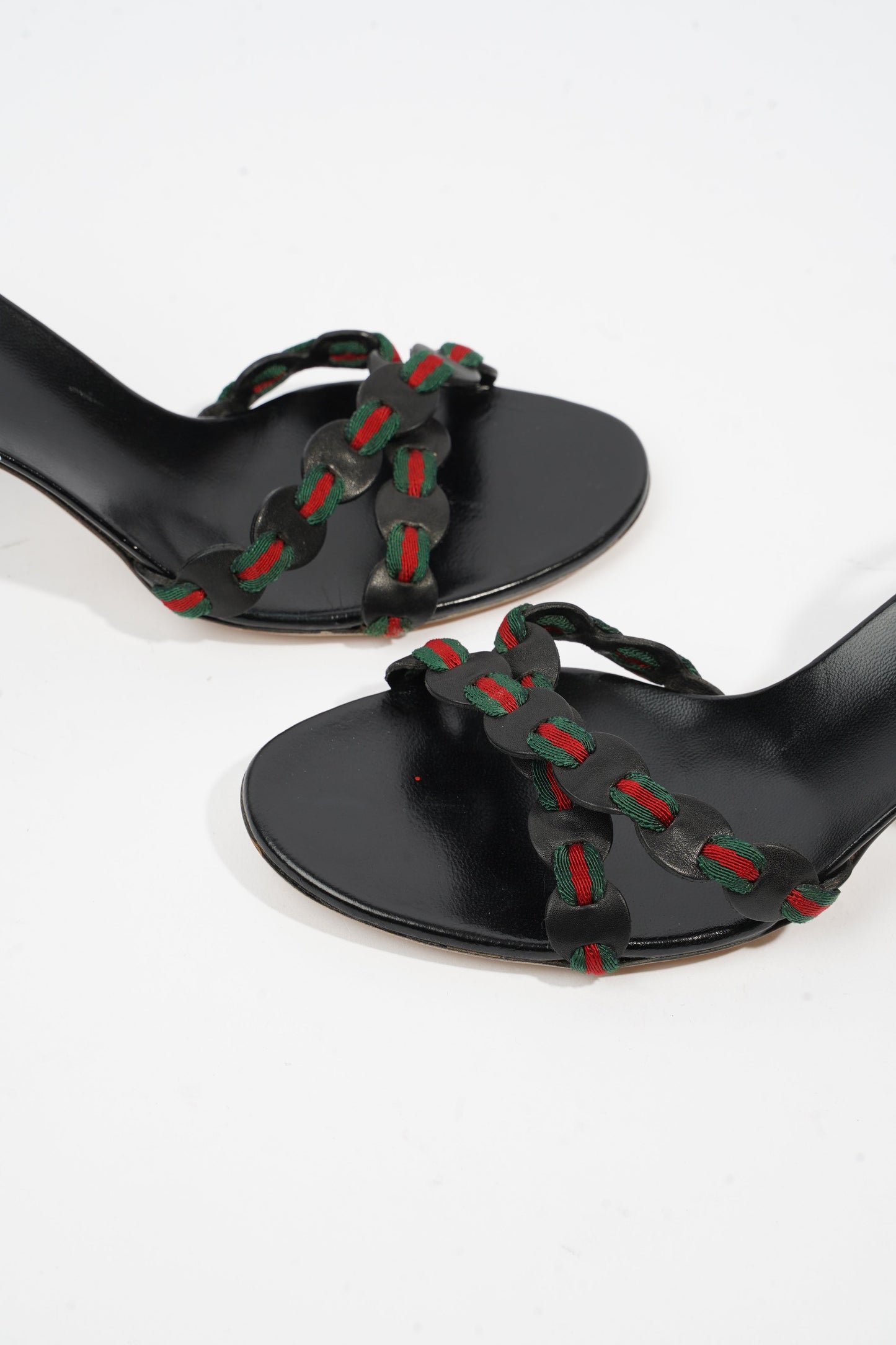 Gucci Strap Sandal Black Leather EU 37 UK 4
