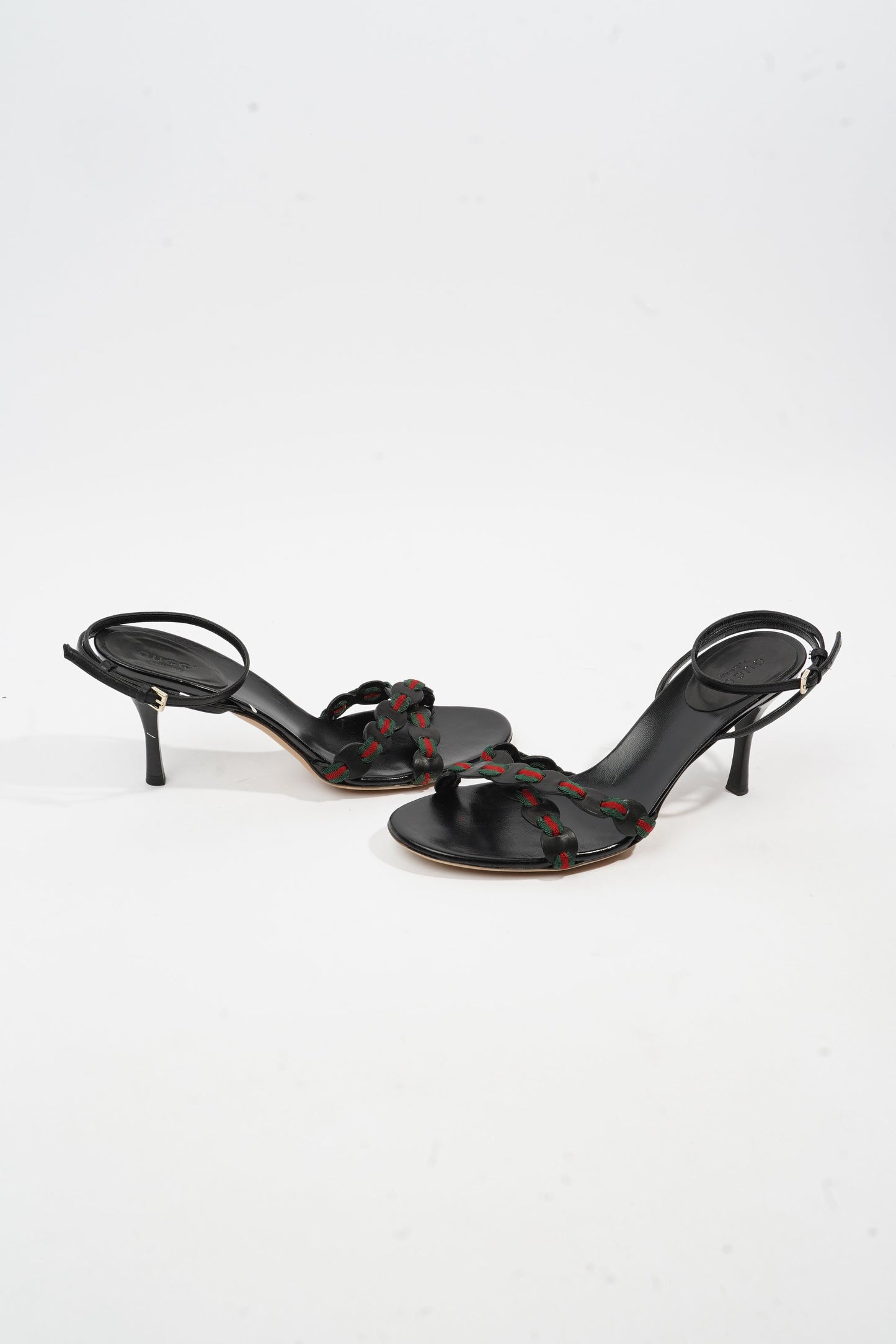 Gucci Strap Sandal Black Leather EU 37 UK 4