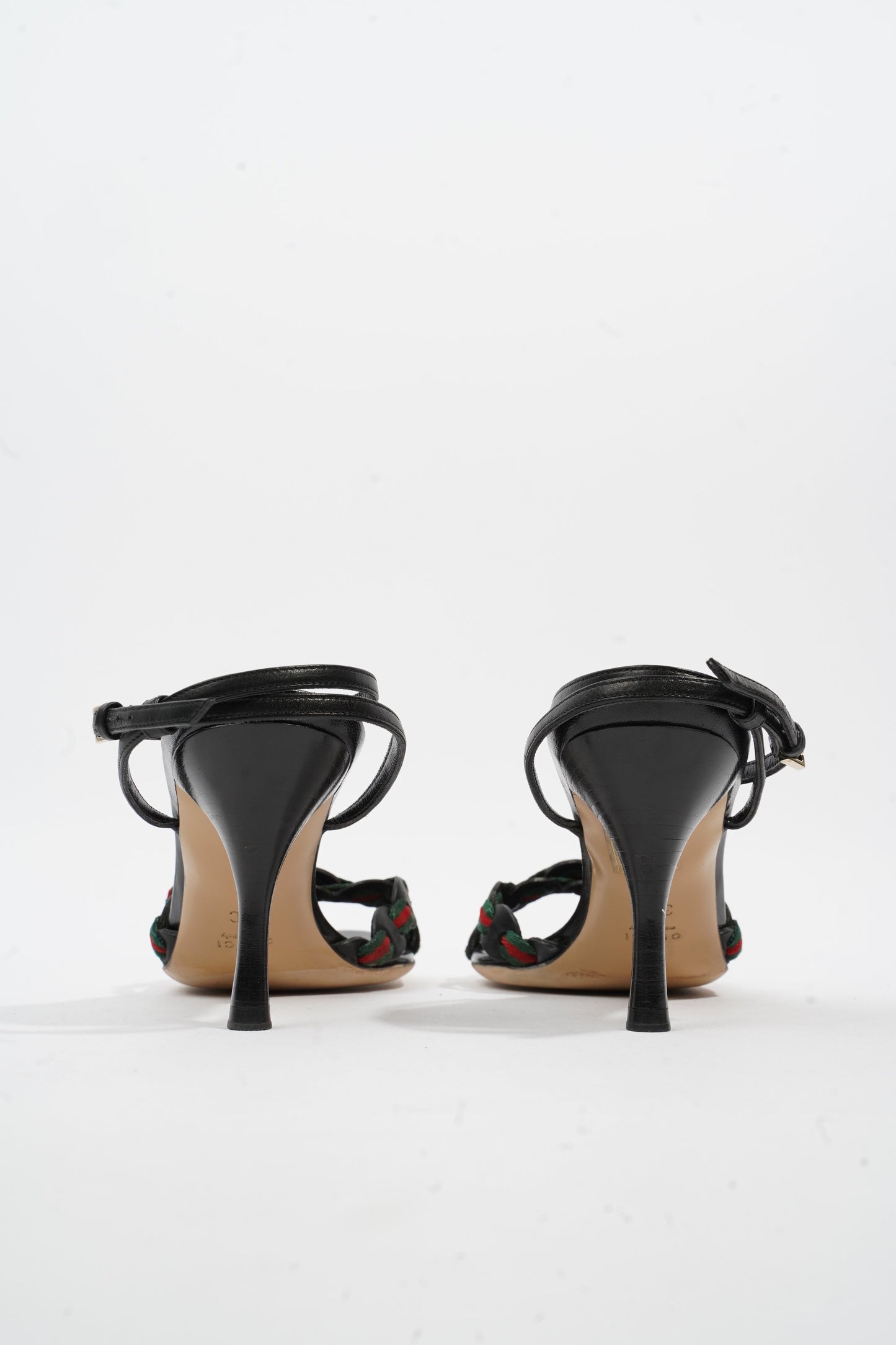 Gucci Strap Sandal Black Leather EU 37 UK 4