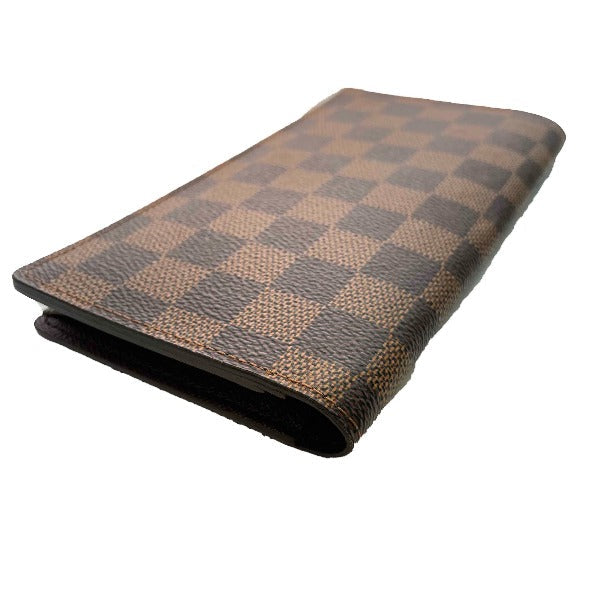 LOUIS VUITTON Bill Compartment N62228 Damier canvas Brown Portefeuille Ron Damier mens Used