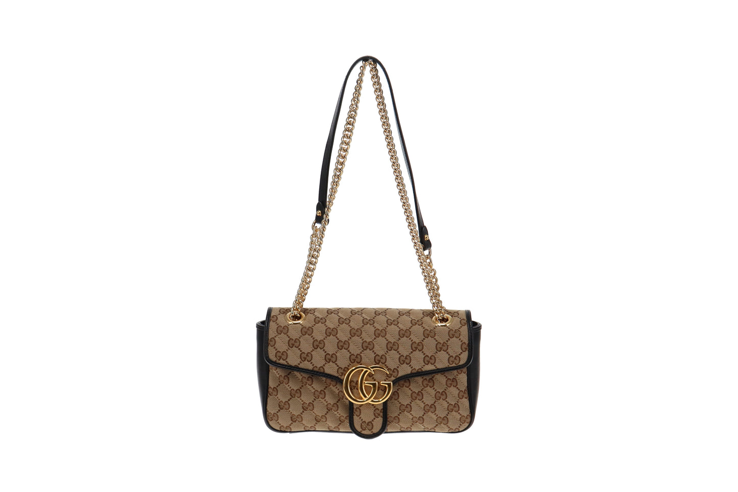 Gucci GG Small Marmont Canvas & Leather