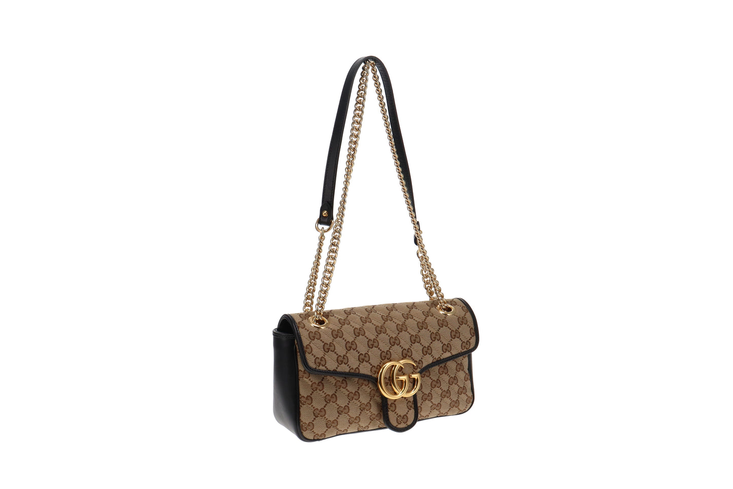 Gucci GG Small Marmont Canvas & Leather