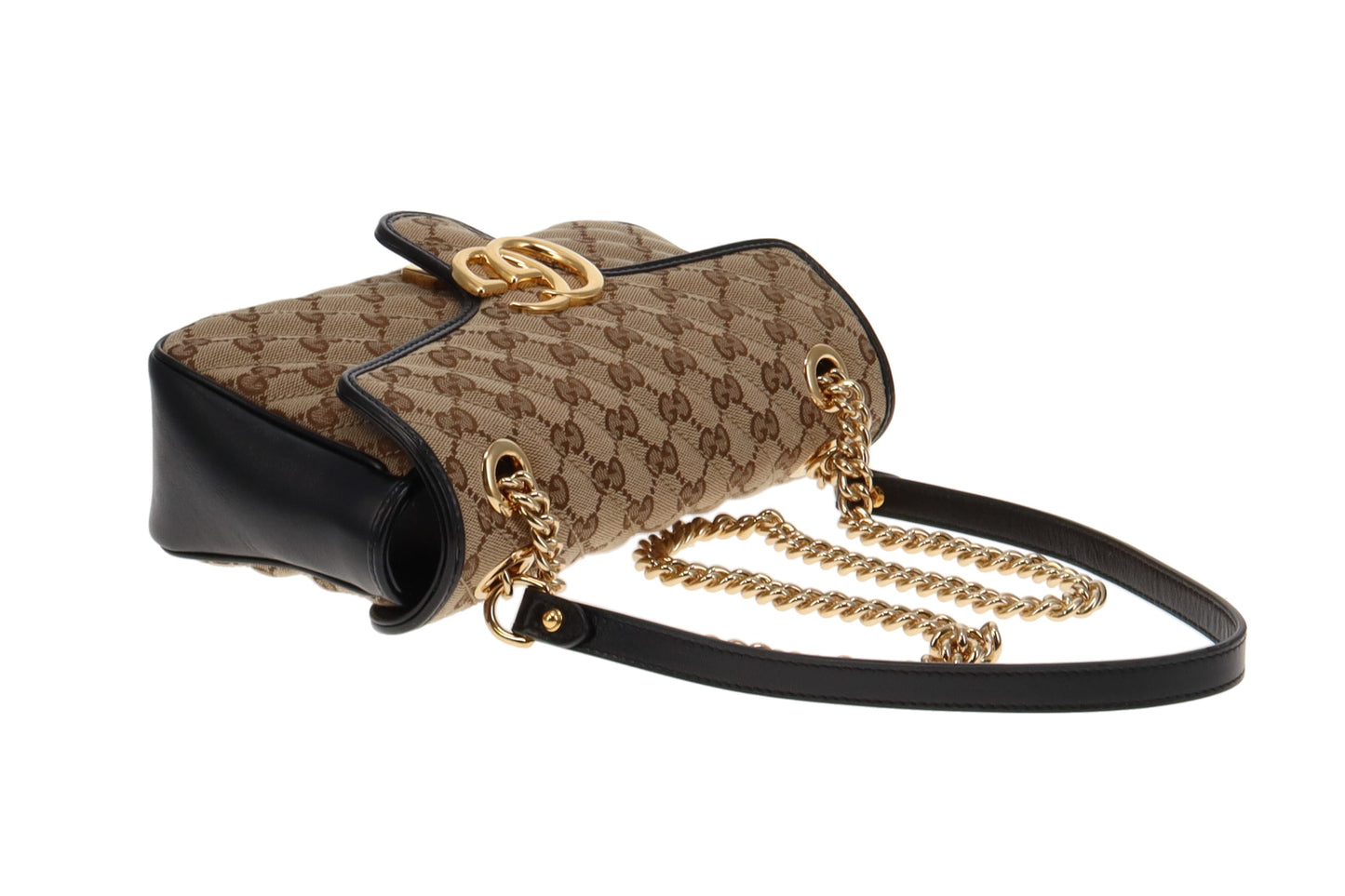 Gucci GG Small Marmont Canvas & Leather