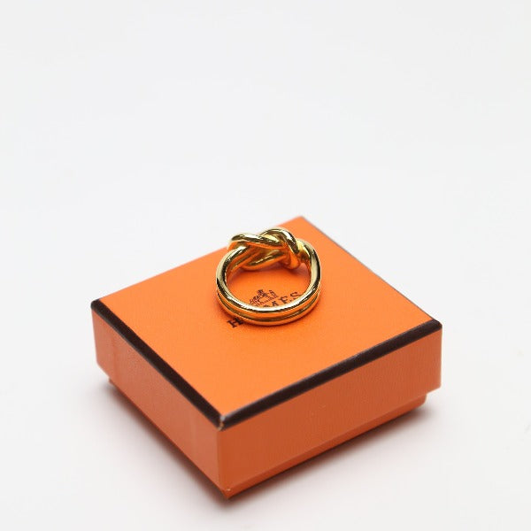 HERMES Scarf ring Other gold Ring No. 20 Accessories With Box Women Used