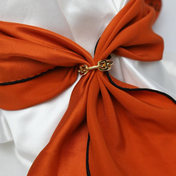 HERMES Scarf ring metallic gold 21.5 Chene Dunkle Scarf Scarf ring Women Used