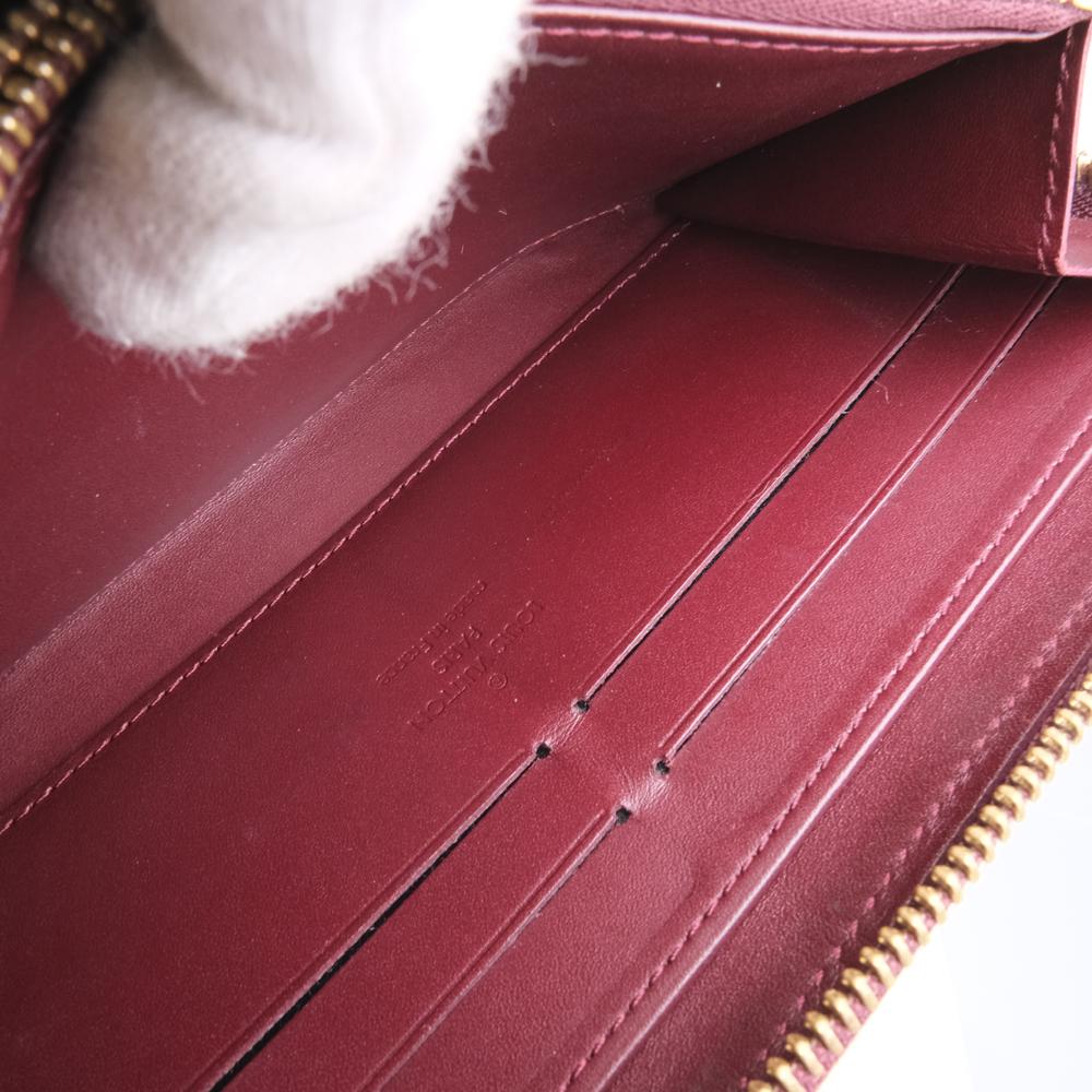 Louis Vuitton Bordeaux Patent leather Portefeuille zippy wallet accessories