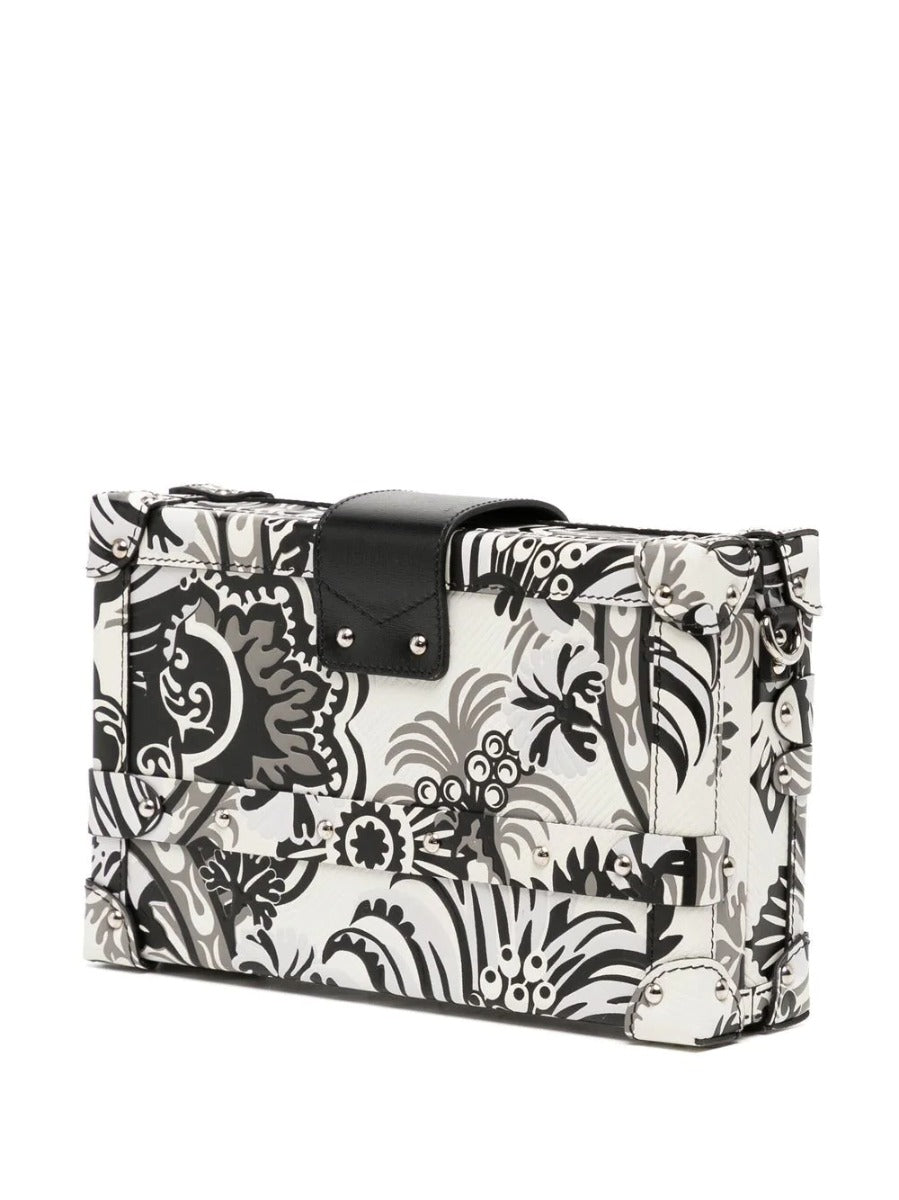 LOUIS VUITTON Floral Print Petite Malle Bag