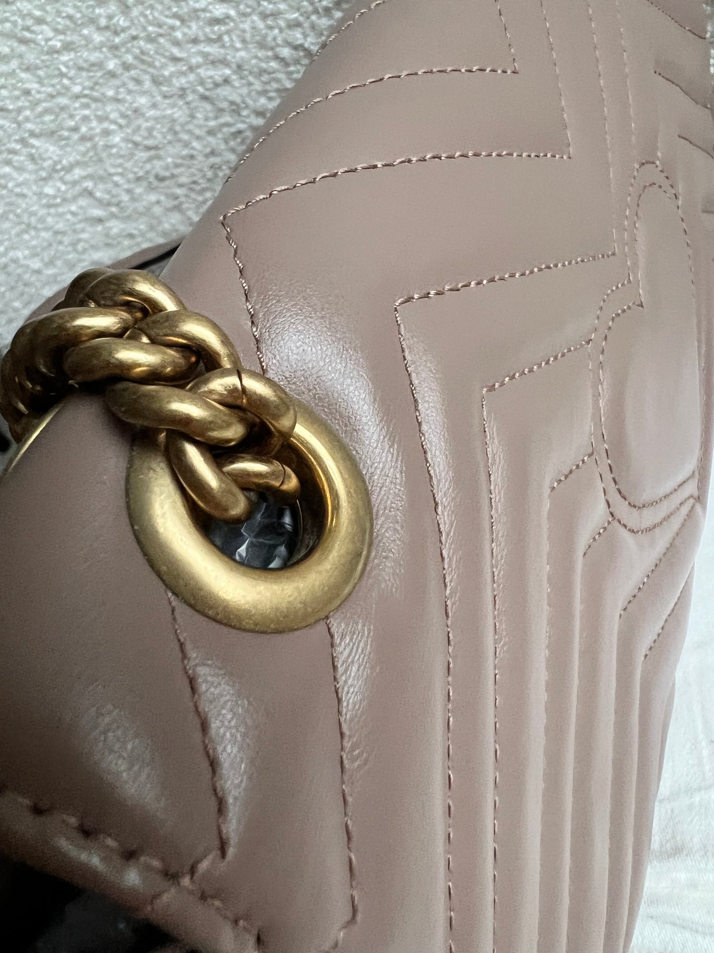 Gucci GG Dusty Pink Marmont Small Shoulder Bag (RRP £2070)
