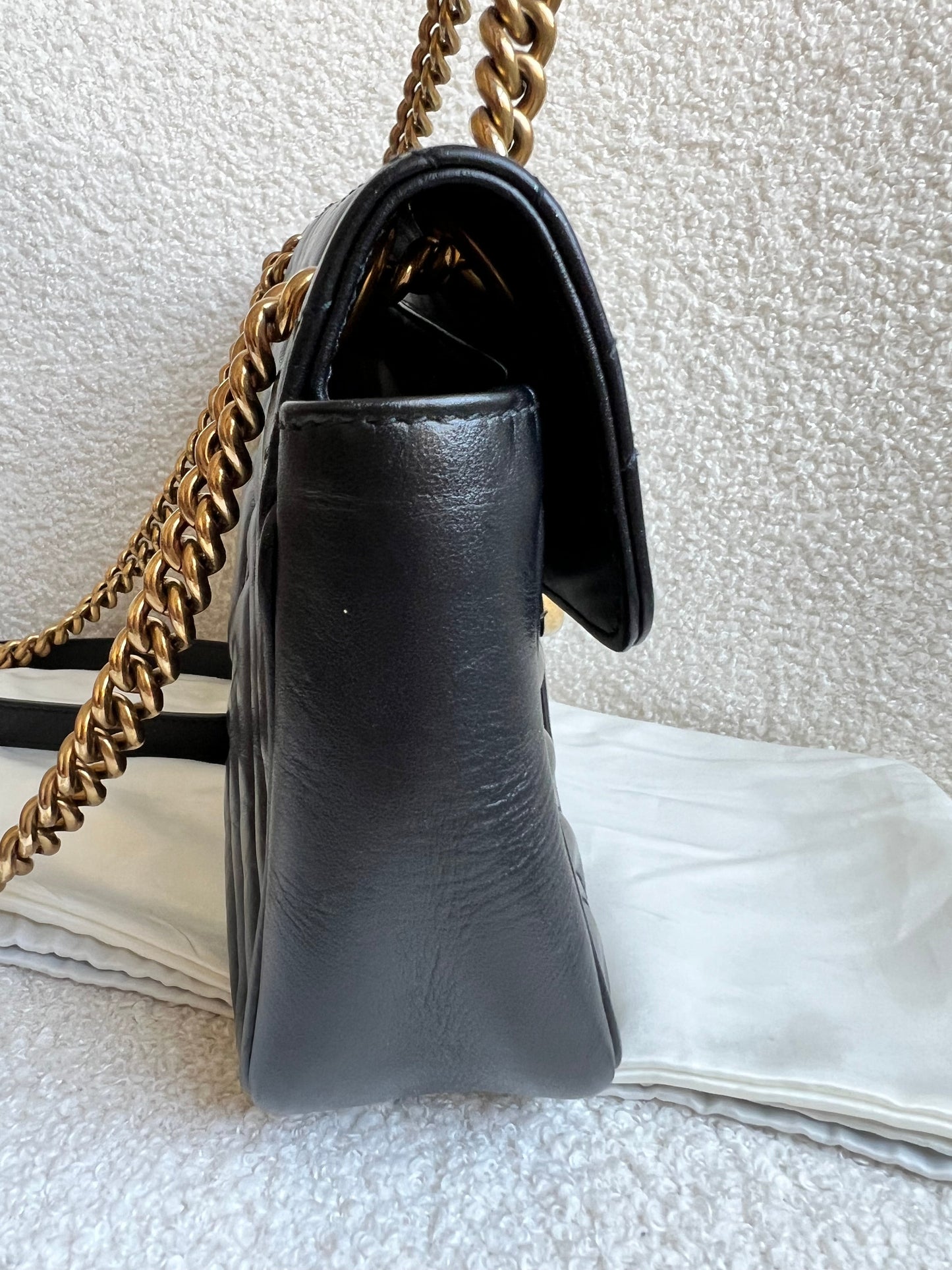 Gucci GG Black Marmont Small Shoulder Bag (RRP £1890)