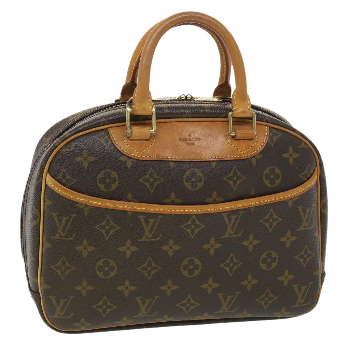 Louis Vuitton Brown Canvas Trouville handbag bag