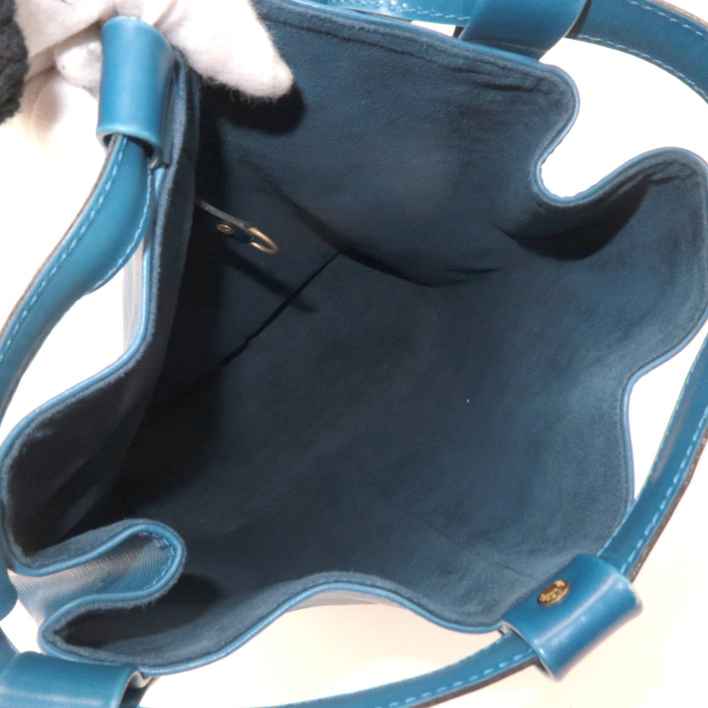 Louis Vuitton Epi Randonnee PM Laundry Bag Toledo Blue M52355