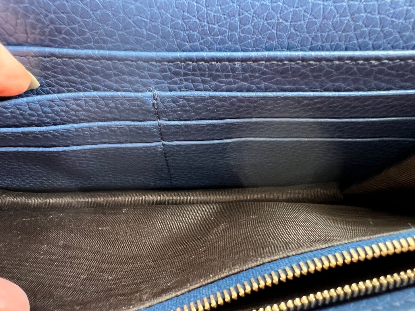 Gucci Blue Soho Chain Wallet