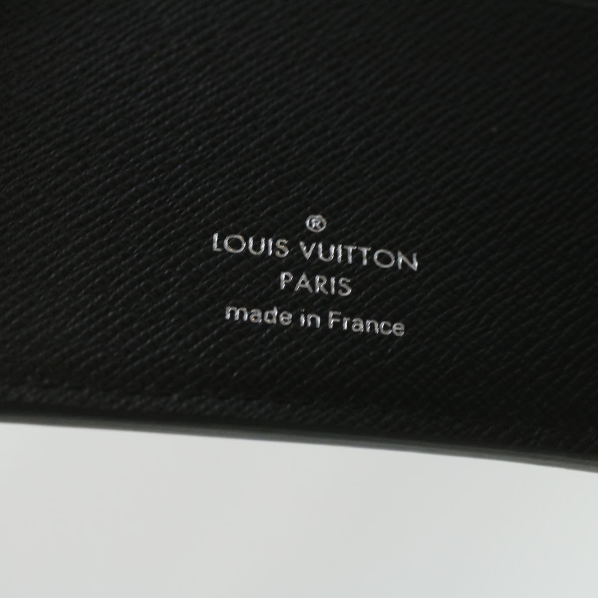 Louis Vuitton Black Leather Agenda cover wallet accessories