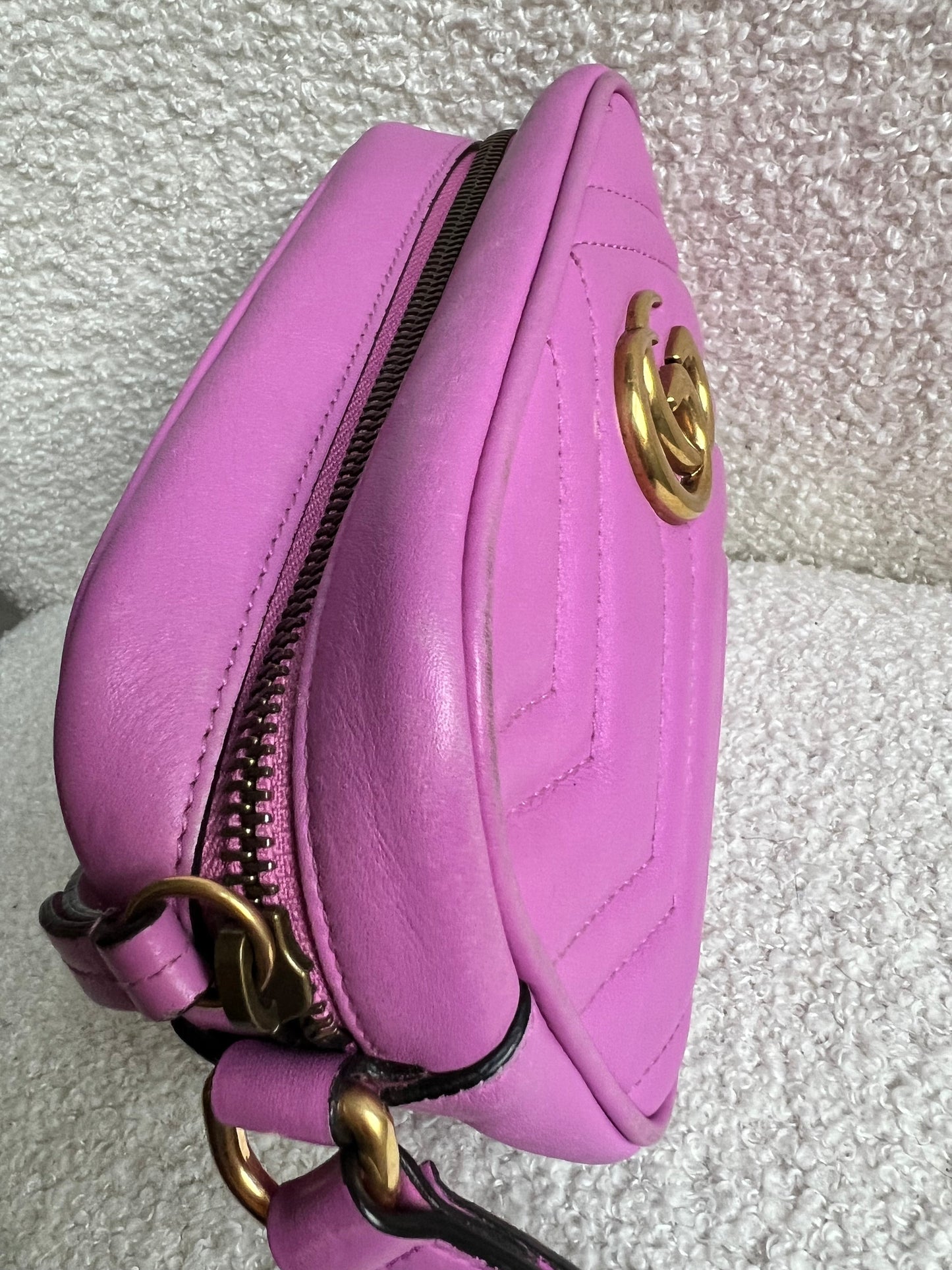 Gucci GG Pink Marmont Clutch
