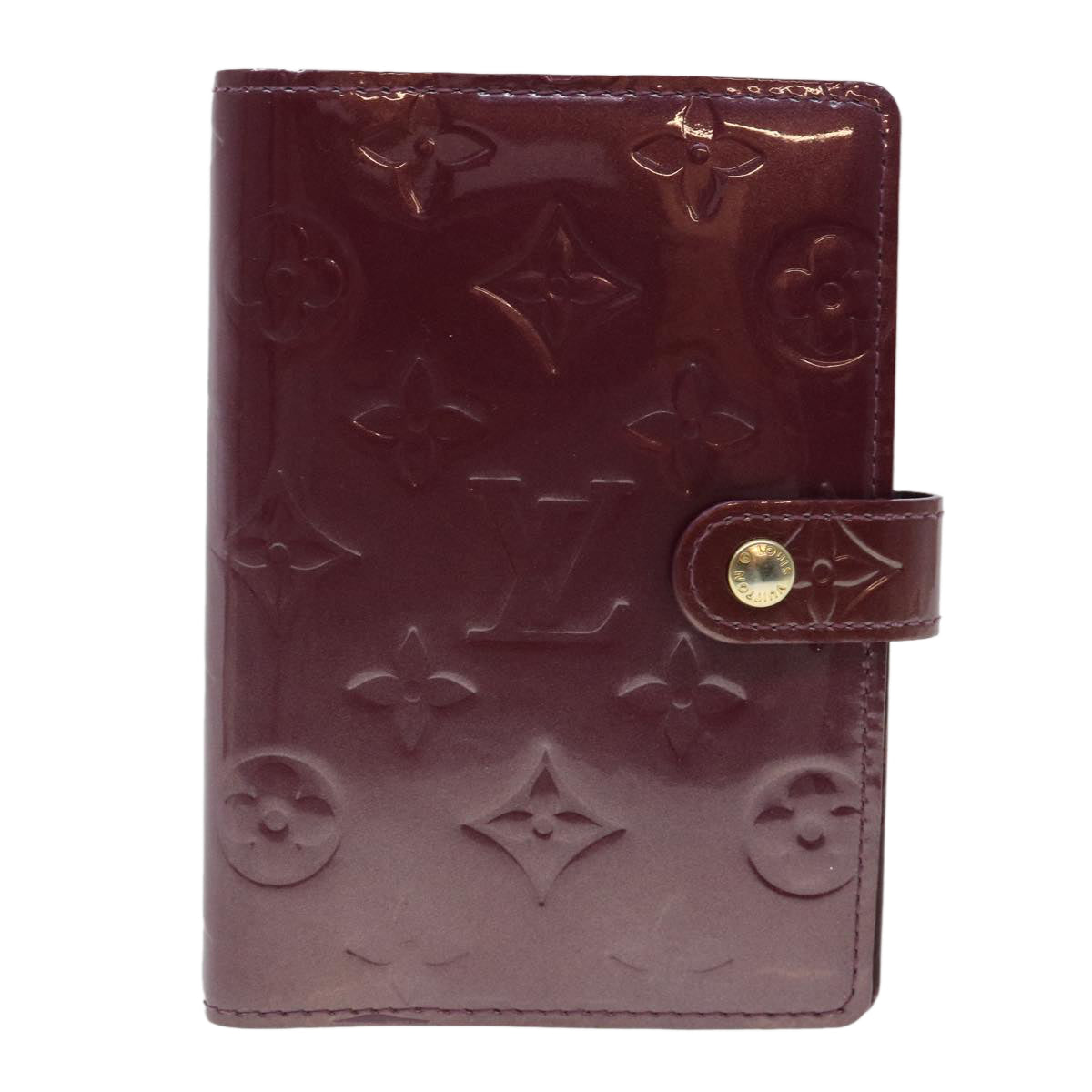 Louis Vuitton Bordeaux Patent leather Agenda cover wallet accessories