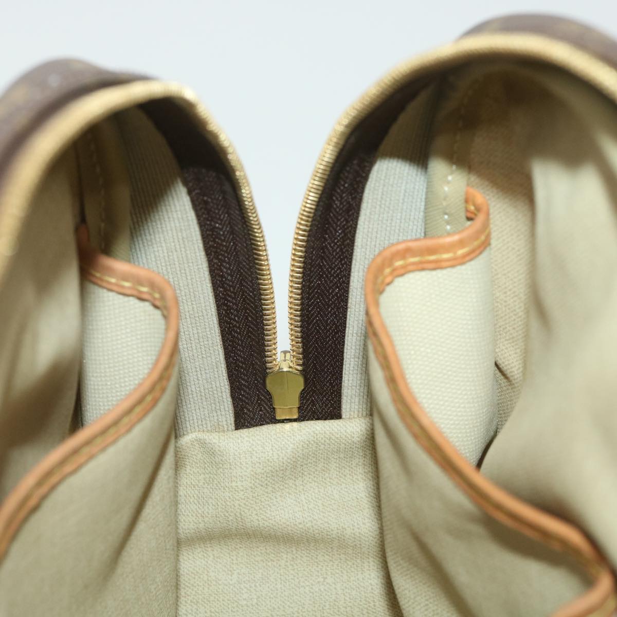 Louis Vuitton Brown Canvas Trouville handbag bag