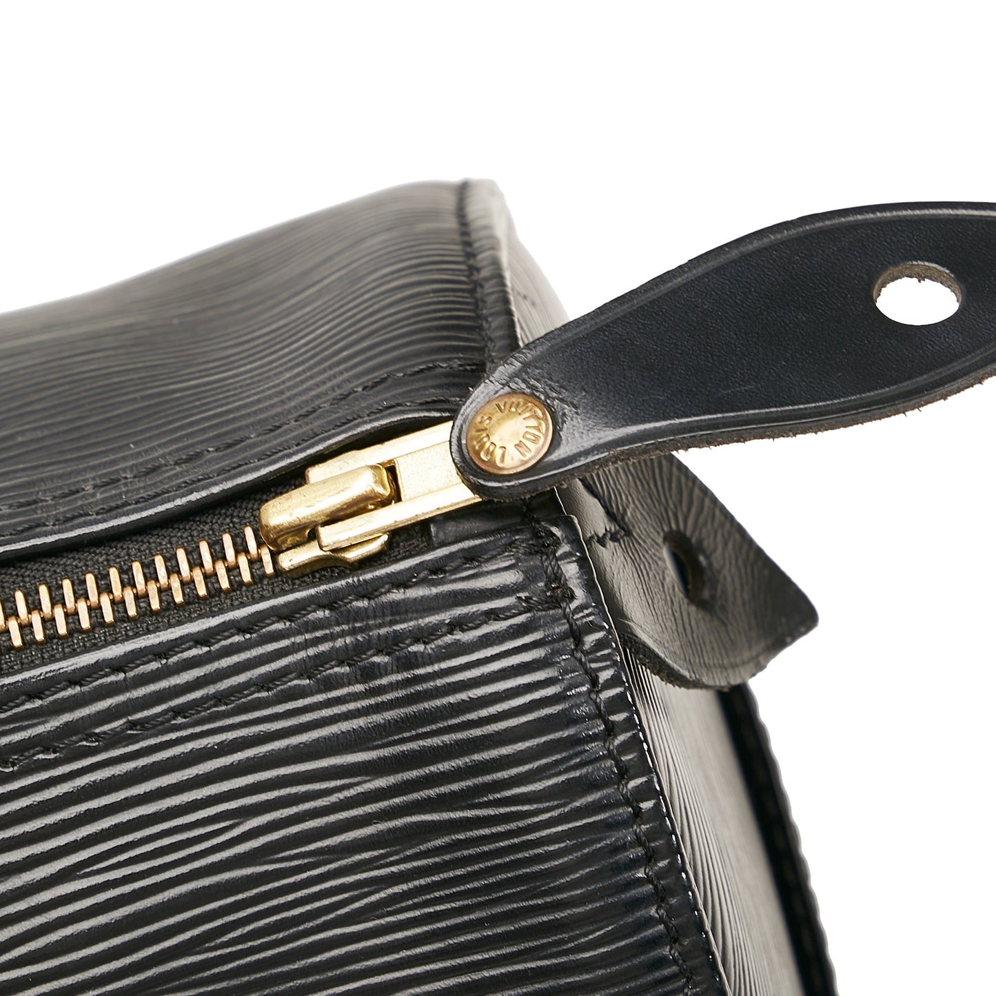 LOUIS VUITTON Epi Speedy 25 Black