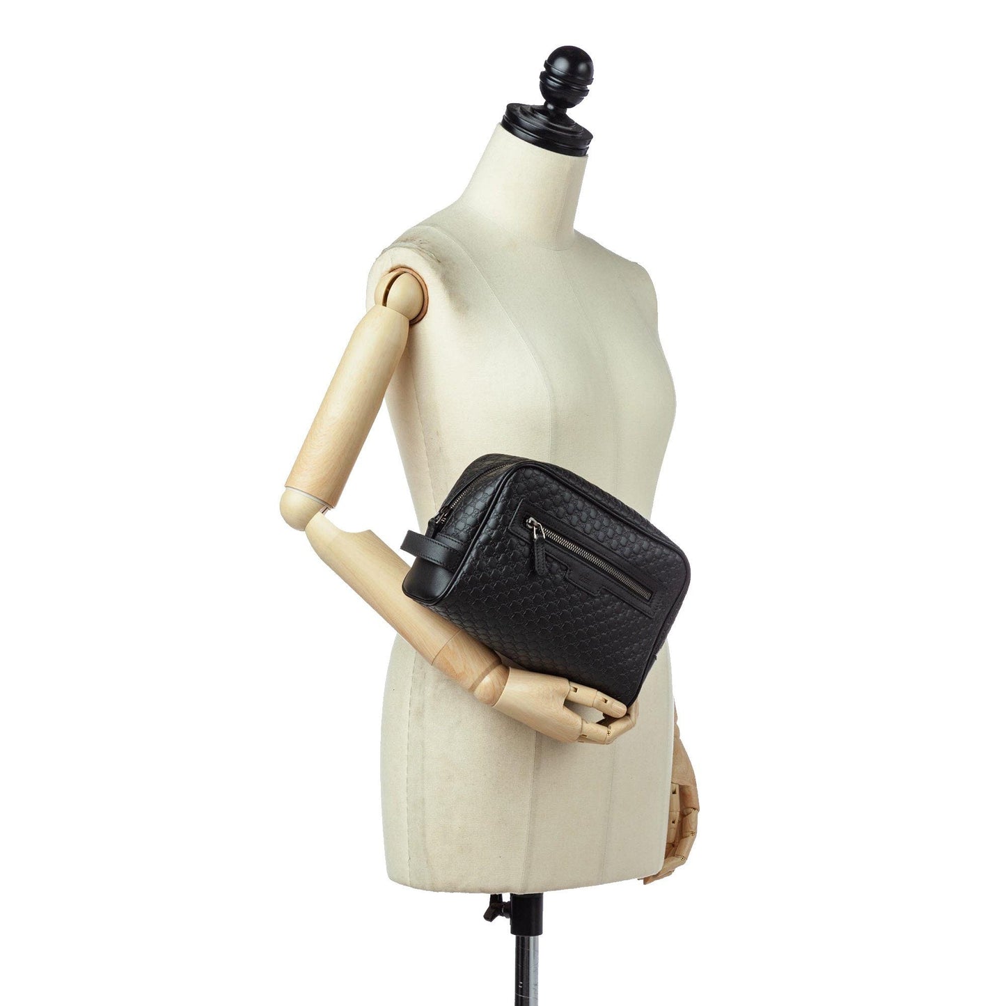 Gucci Black Microguccissima Clutch