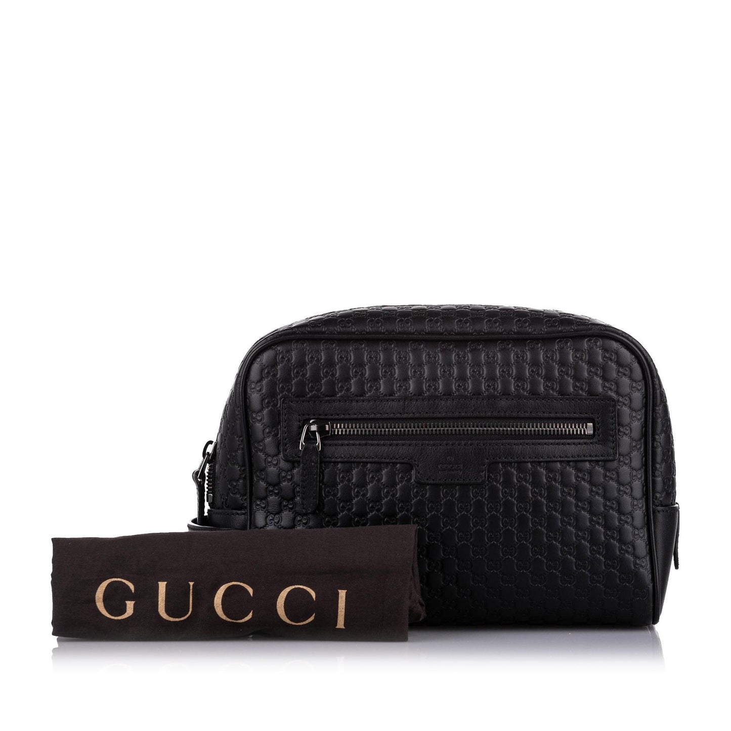 Gucci Black Microguccissima Clutch
