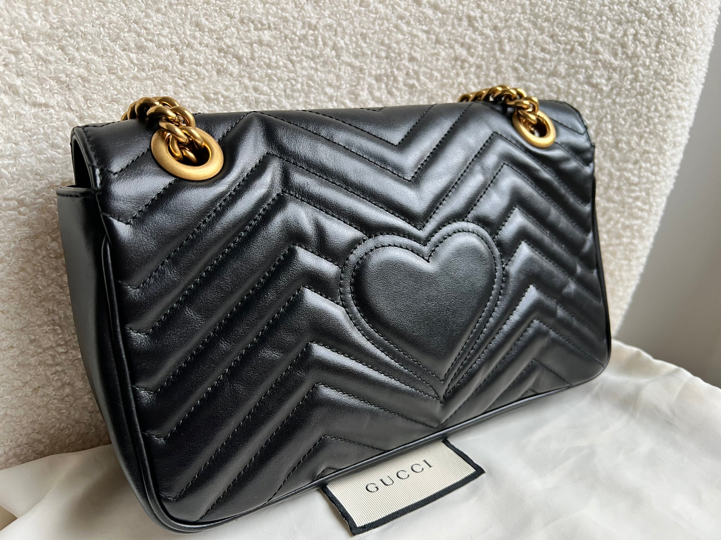 Gucci GG Black Marmont Small Shoulder Bag (RRP £2070)