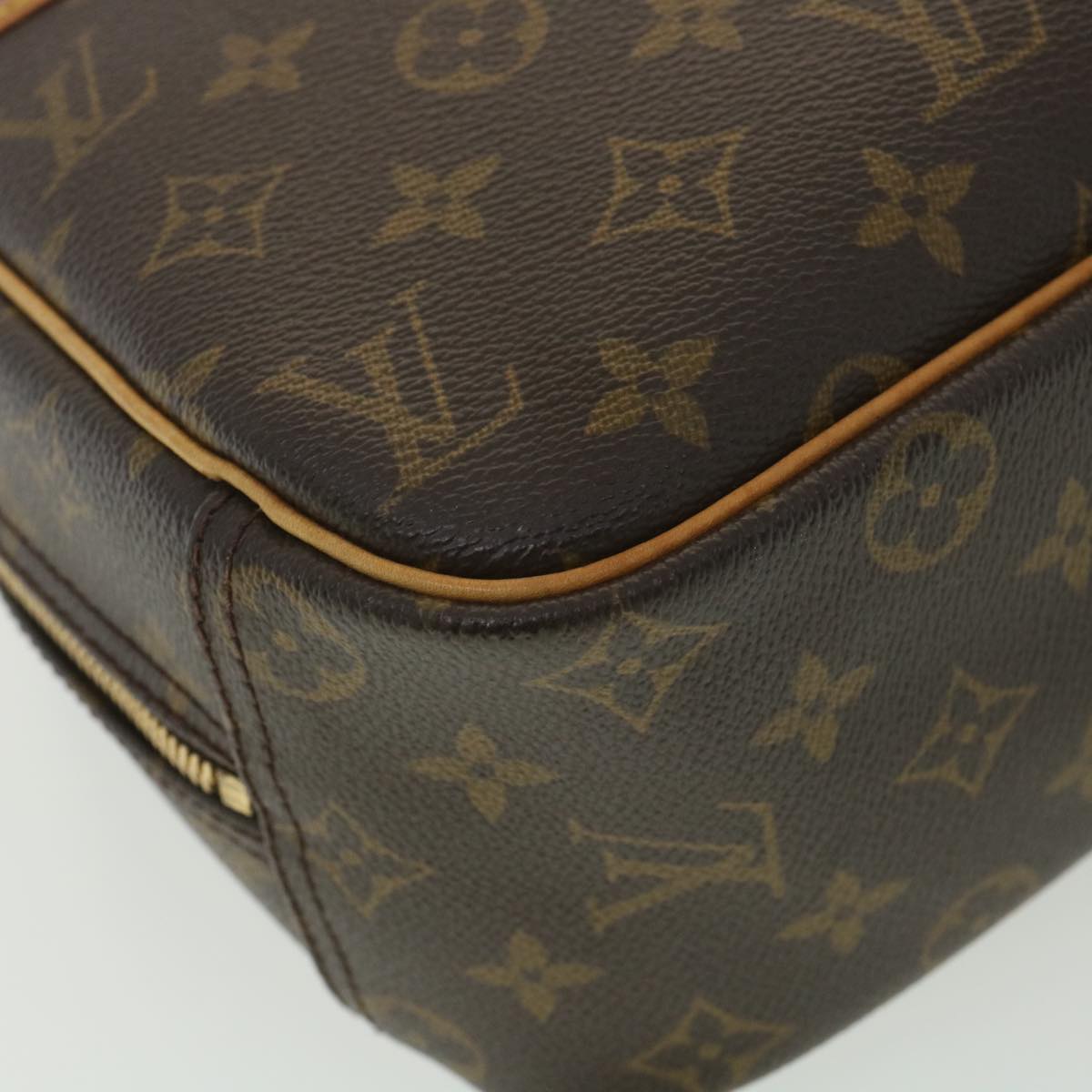 Louis Vuitton Brown Canvas Trouville handbag bag
