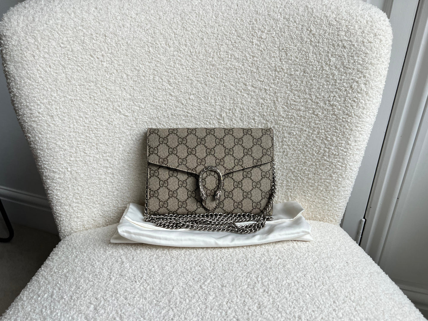 Gucci Dionysus GG Supreme Chain Wallet (RRP £1250)