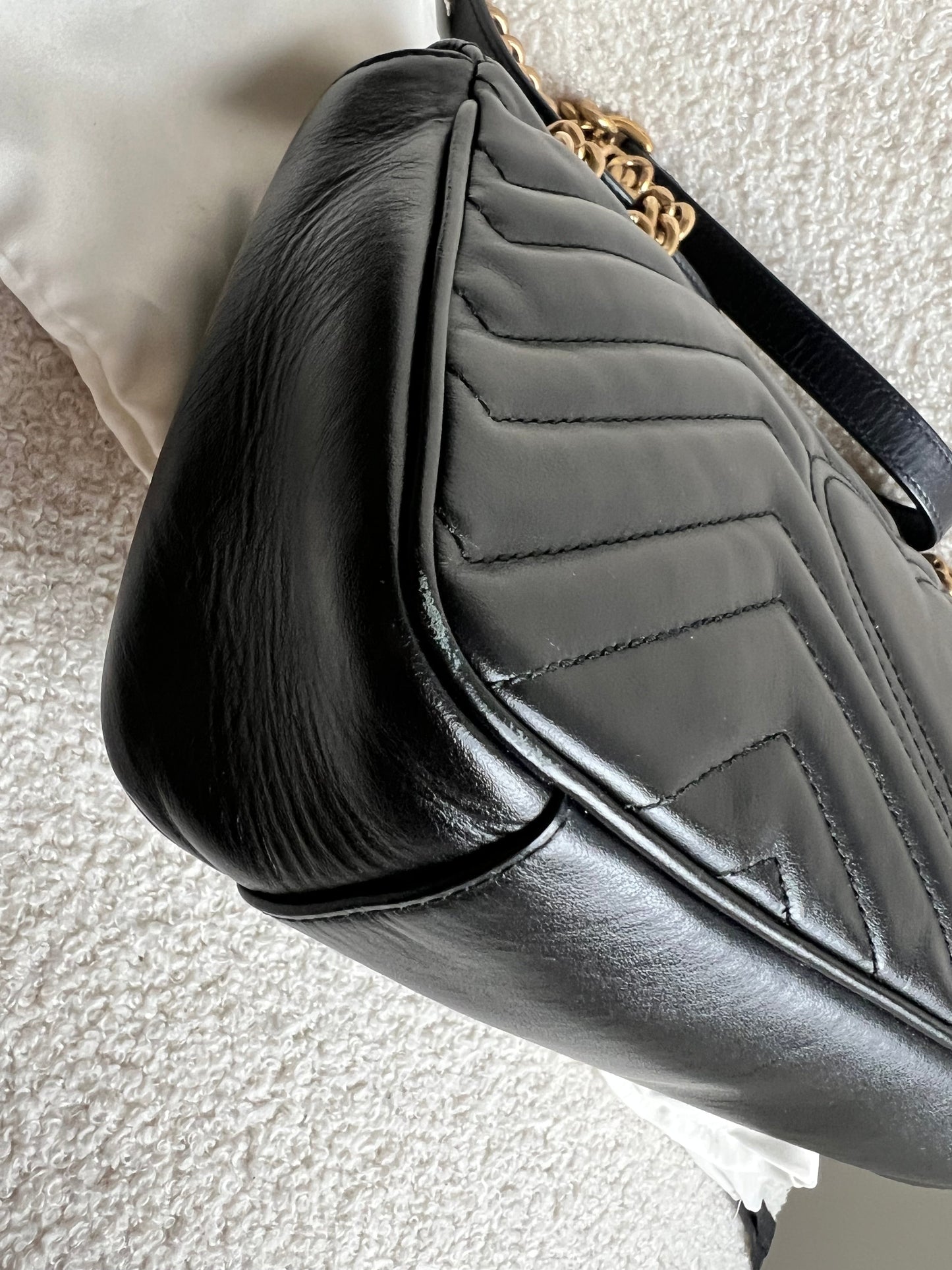 Gucci GG Black Marmont Small Shoulder Bag (RRP £2070)