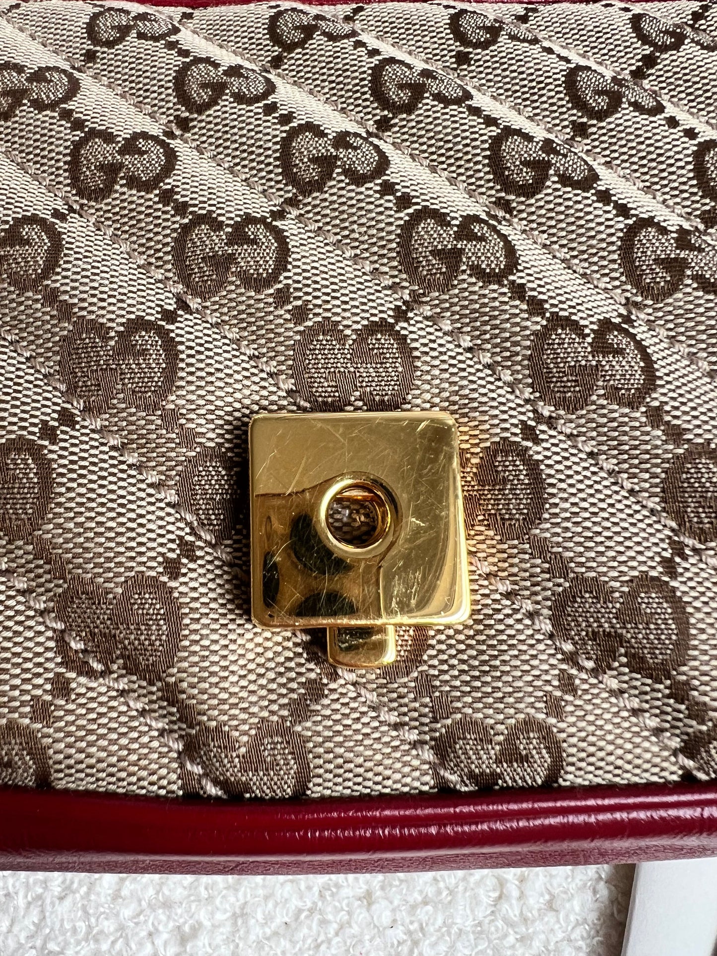 Gucci GG Beige Marmont Small Shoulder Bag (RRP £1,570)