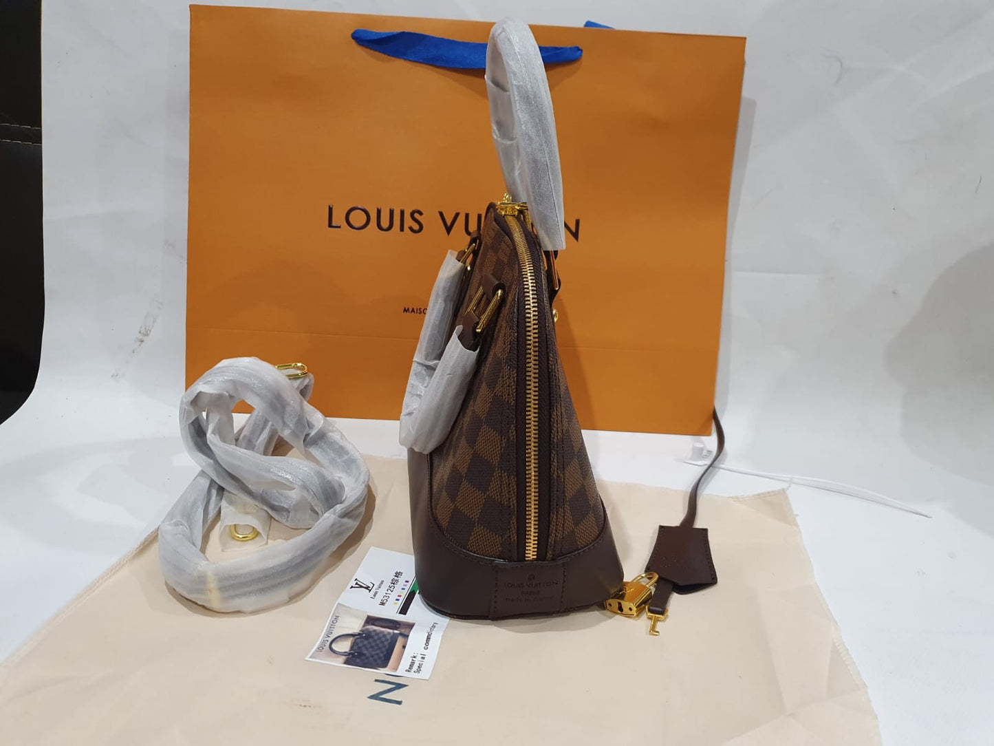 Louis Vuitton Alma BB Damier Ebène Handbag