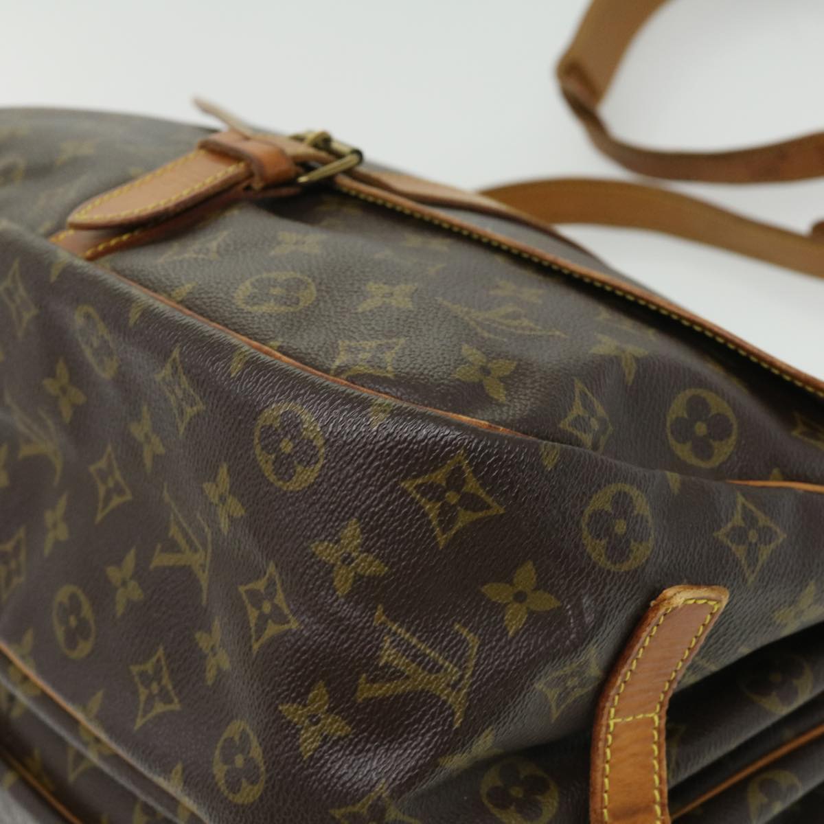 Louis Vuitton Brown Canvas Saumur 35 shoulder bag