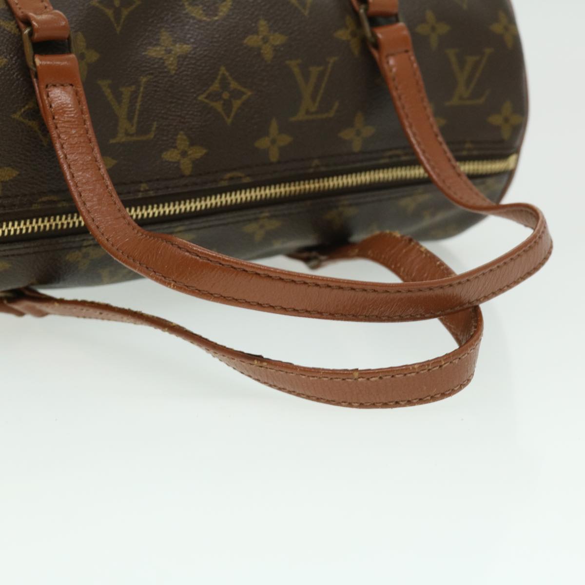 Louis Vuitton Brown Canvas Papillon 30 handbag bag