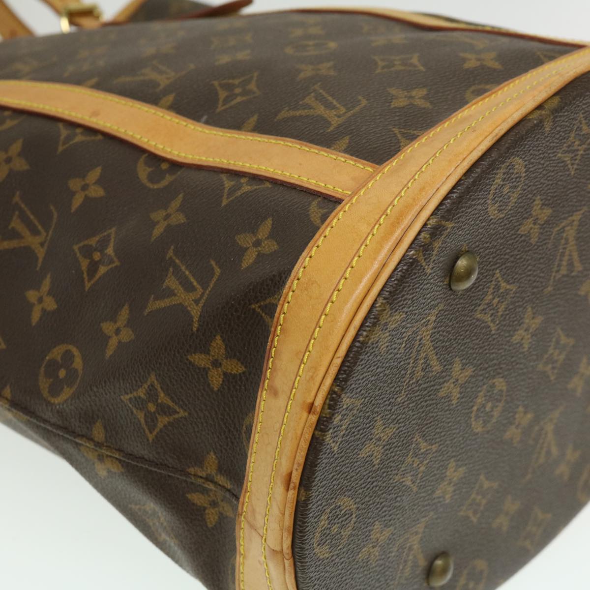 Louis Vuitton Brown Canvas Bucket shoulder bag