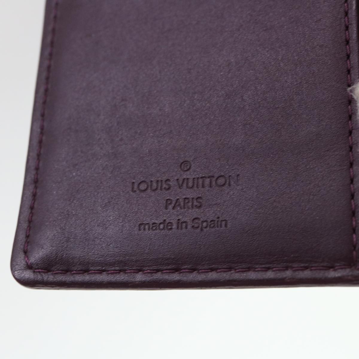 Louis Vuitton Bordeaux Patent leather Agenda cover wallet accessories