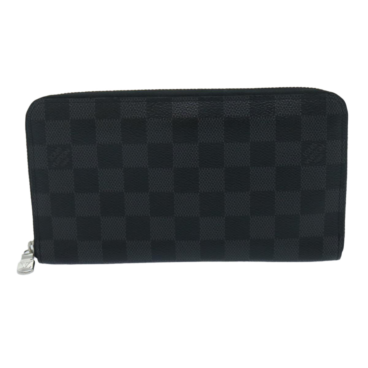 Louis Vuitton Gray Canvas Zippy organizer wallet accessories
