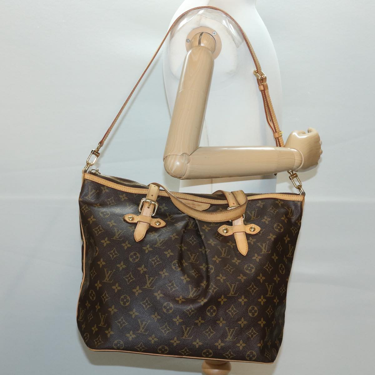 Louis Vuitton Brown Canvas Palermo shoulder bag