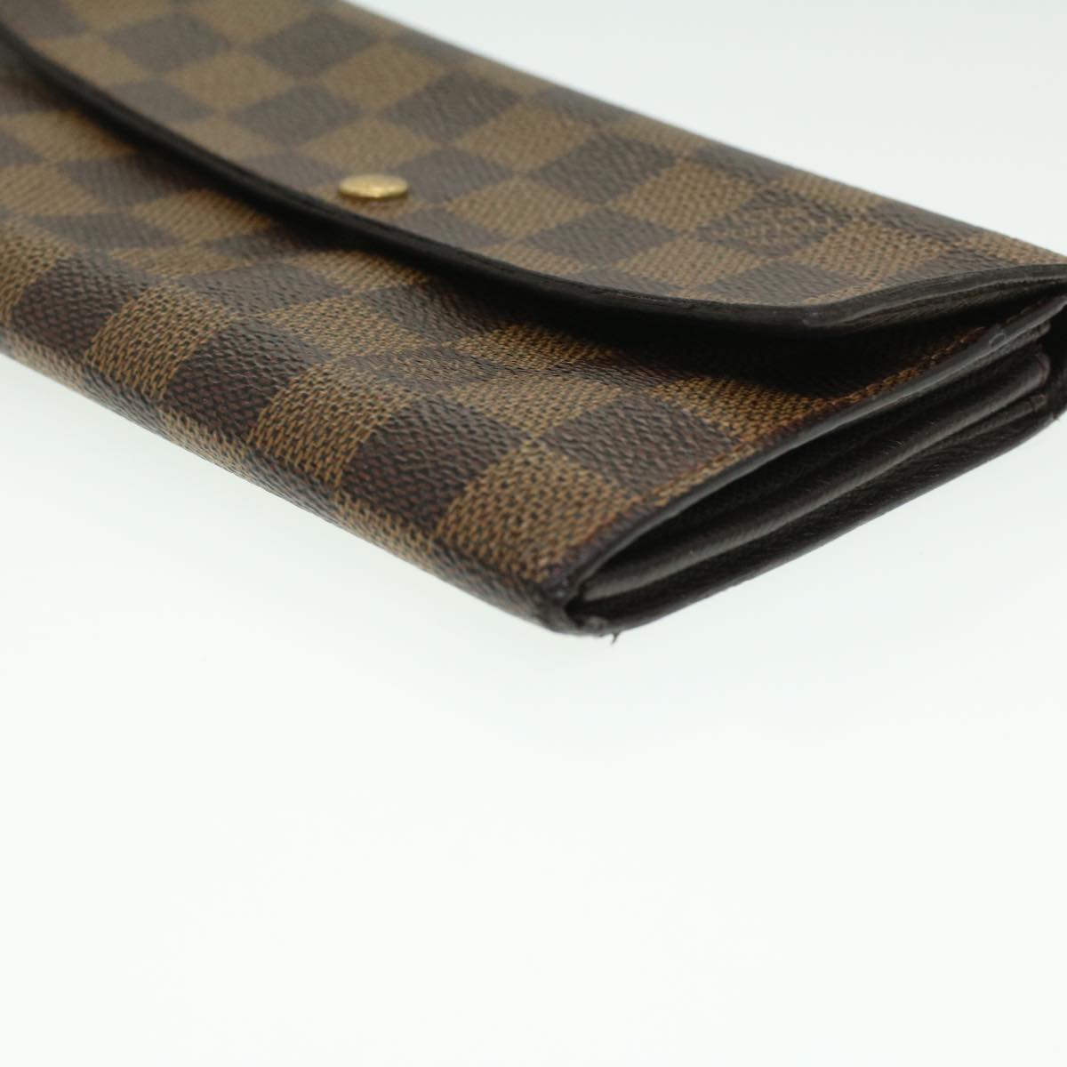 Louis Vuitton Brown Canvas Portefeuille Sarah wallet accessories