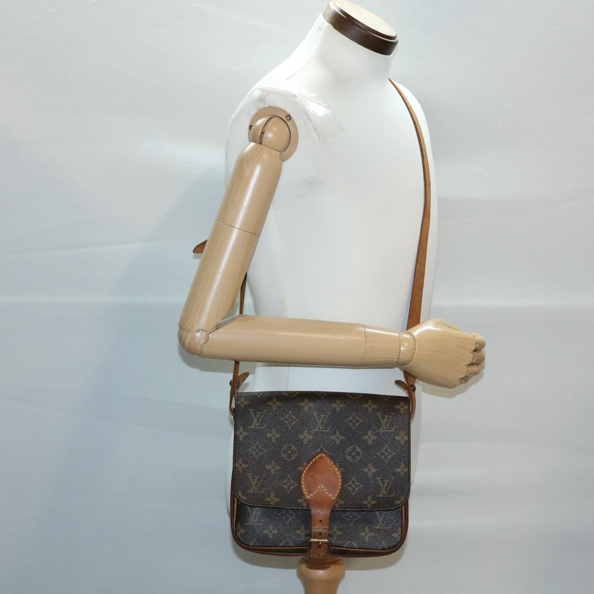 Louis Vuitton Brown Canvas Cartouchiere shoulder bag