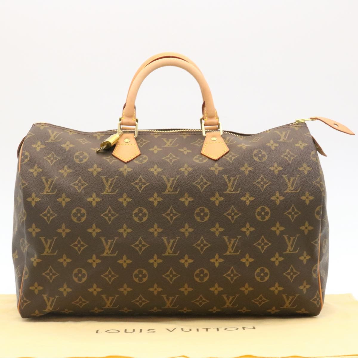 Louis Vuitton Brown Canvas Speedy 40 handbag bag
