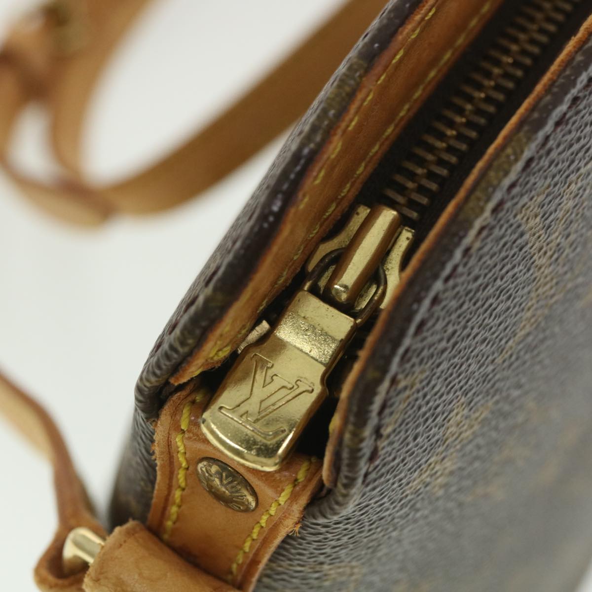 Louis Vuitton Brown Canvas Drouot shoulder bag
