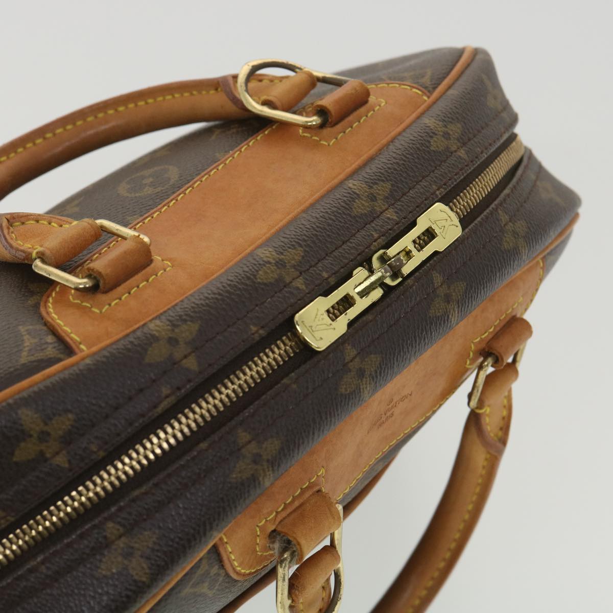Louis Vuitton Brown Canvas Trouville handbag bag