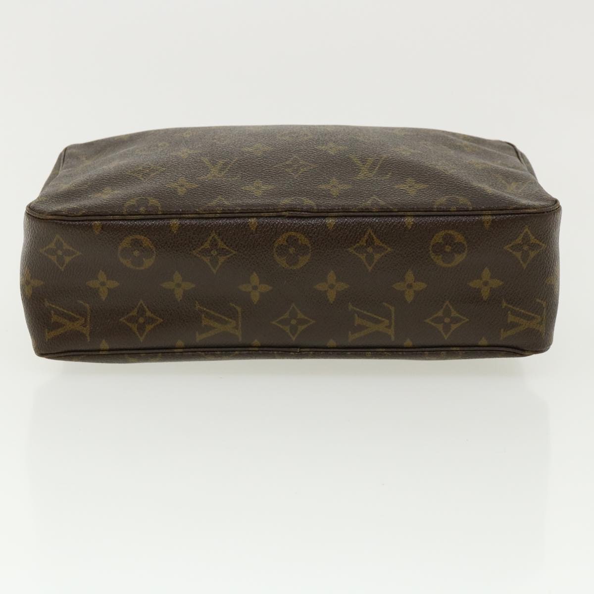Louis Vuitton Brown Canvas Trousse de Toilette clutch bag