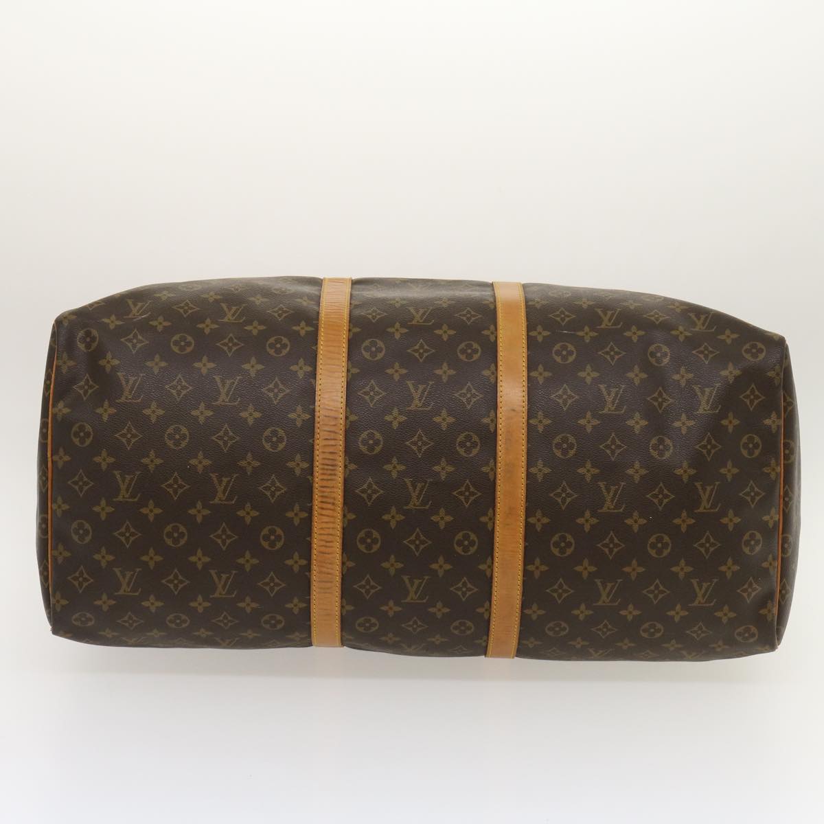 Louis Vuitton Brown Canvas Keepall 60 travel bag