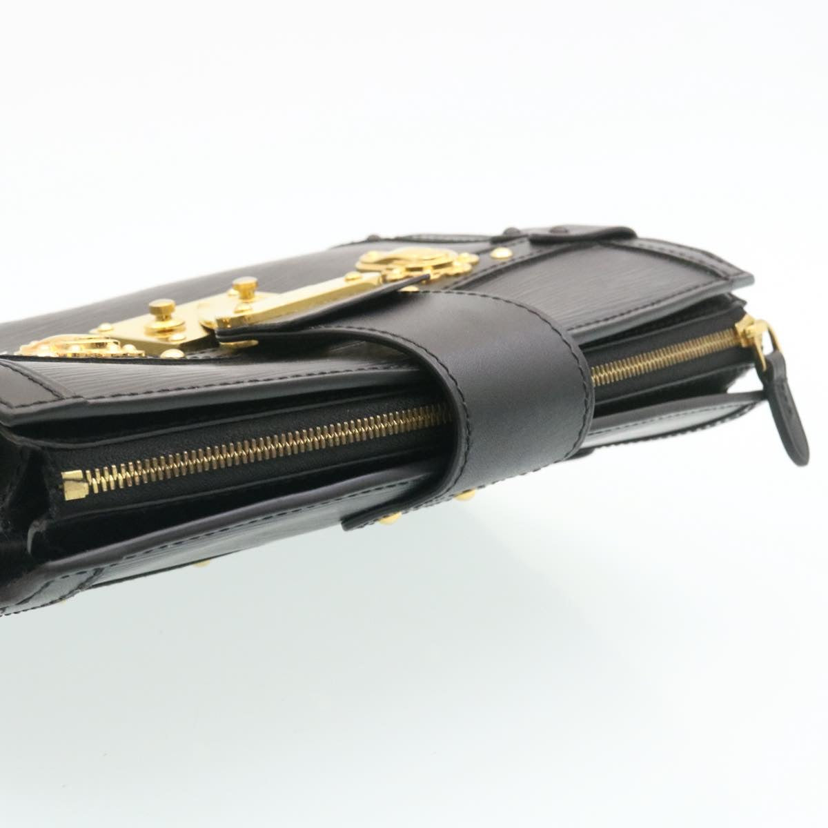 Louis Vuitton Black Leather Trunk shoulder bag
